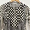 Black-White Handblock Printed Dress