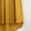 Yellow - Brown Striped Handblock Printed Dress