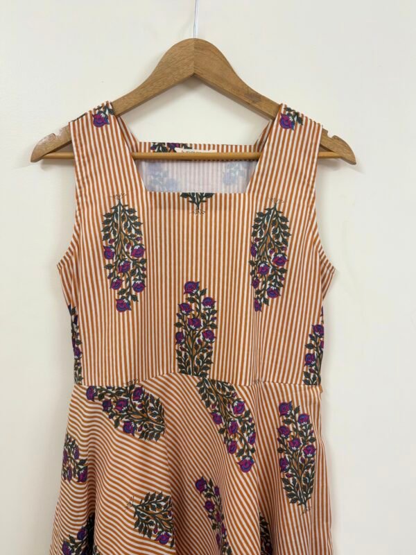 Orange Floral Dress