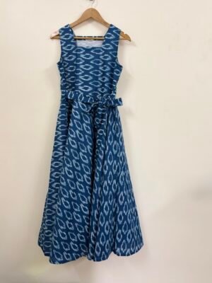 Blue - White Dress