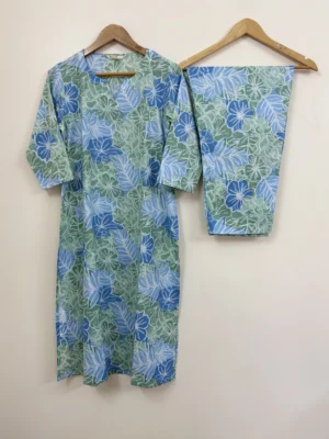 Blue-Green Co-ord Set