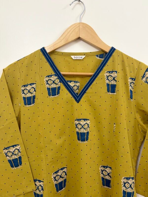 Tea Cup Motif Kurta Set