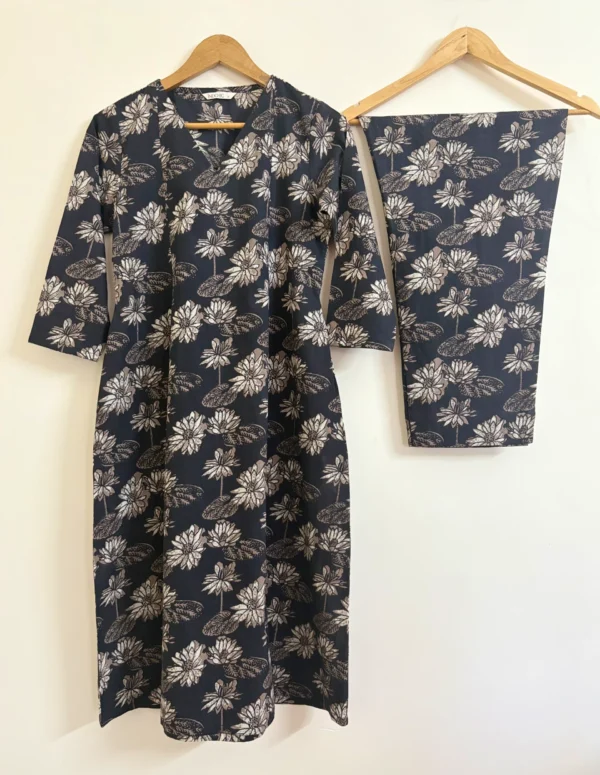 Black floral Co-ord Set