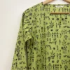 Green Handblock Print Stick Figure Co-ord Set