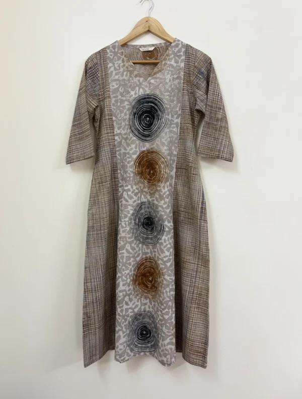 Spiral Handblock Print Kurta