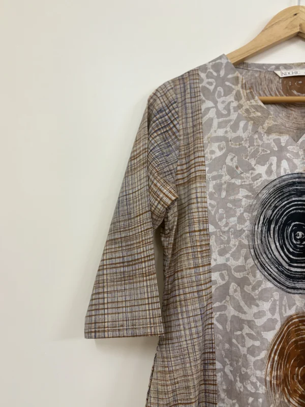 Spiral Handblock Print Kurta