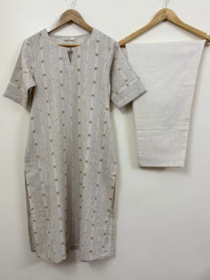 Off White Kurta Set