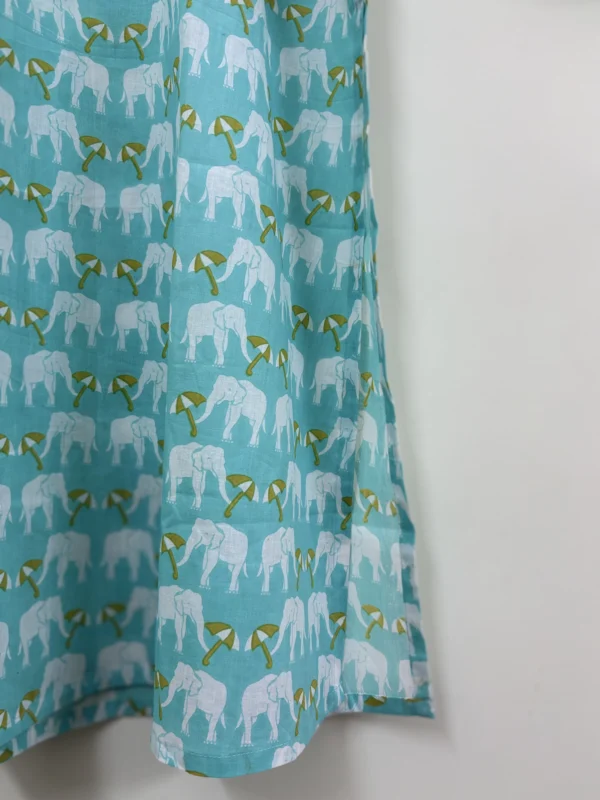 Sea Blue - Elephant Print Co-ord Set