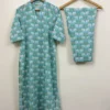 Sea Blue - Elephant Print Co-ord Set