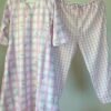 Pastel Pink Floral Checks Kurta Set