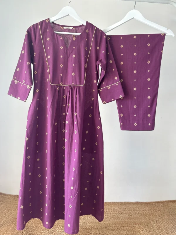 Purple Woven Co-ord Set