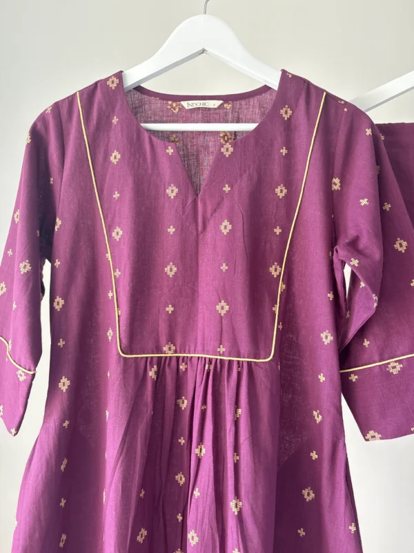 Purple Woven Co-ord Set