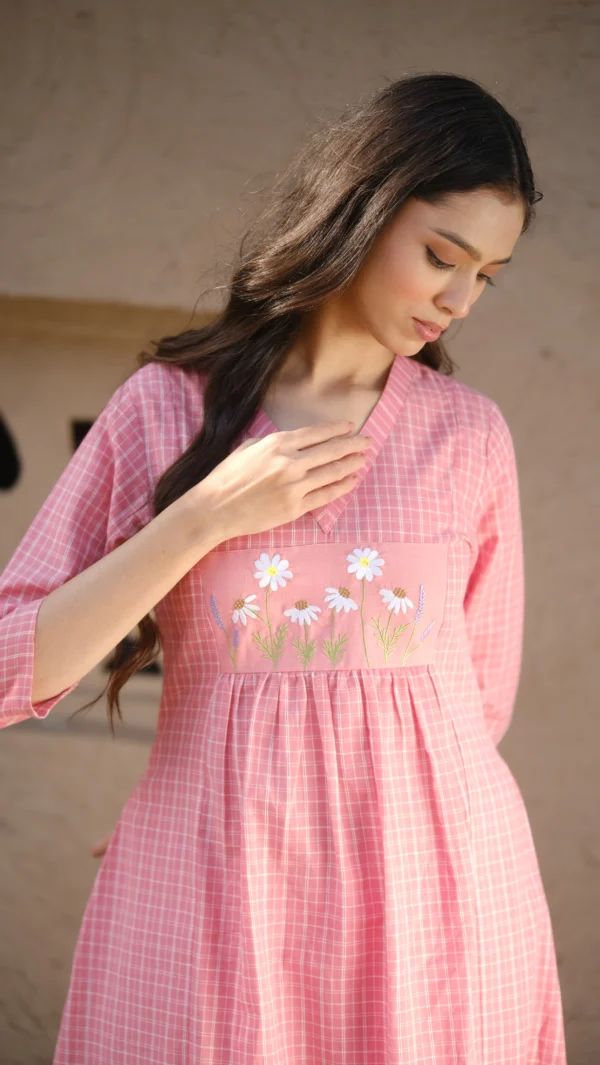 Blush Pink Embroidered Kurta Set