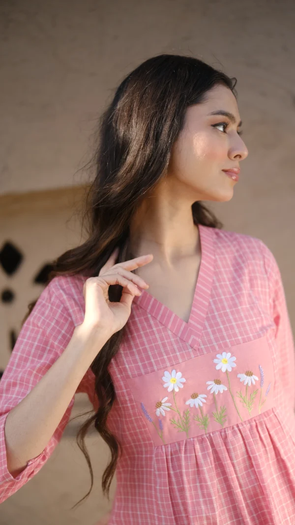Blush Pink Embroidered Kurta Set