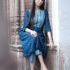 Indigo Handblock Print Kurta Set