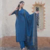 Indigo Blue Lurex Set
