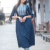 Indigo Handblock Print Kurta Set