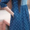 Indigo Handblock Print Kurta Set