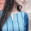 Indigo Handblock Print Kurta Set