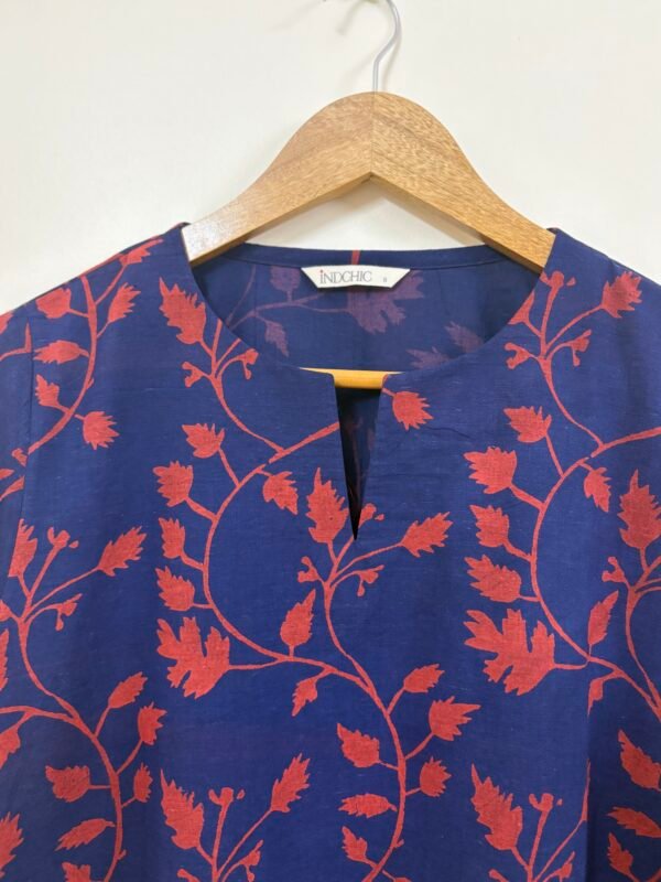 Handblock Printed Blue Co-ord Set