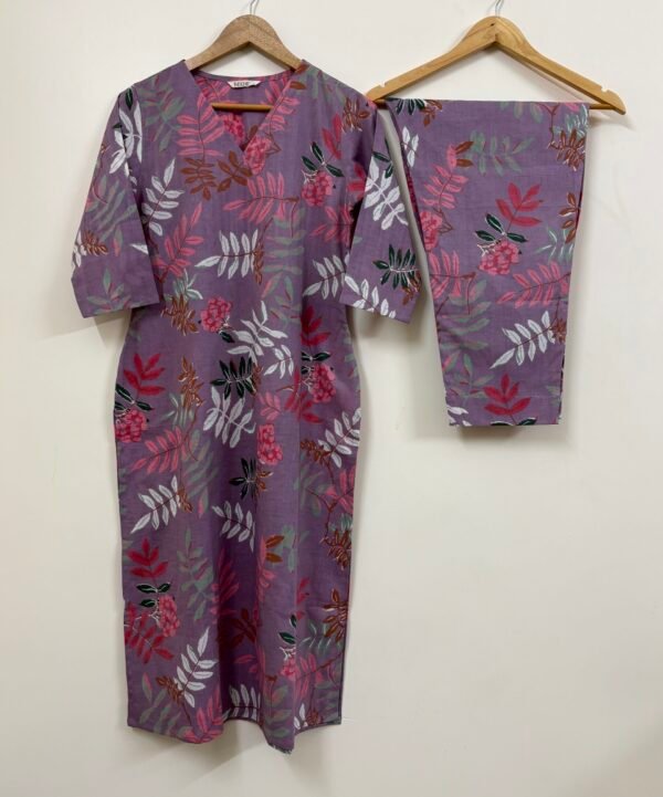 Lavender floral Co-ord Set