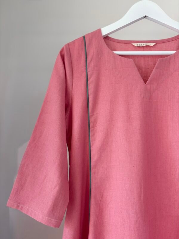 Blush Pink Kota Dupatta Set