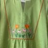 Green Floral Embroidered Co-ord Set