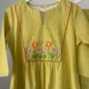 Yellow Floral Embroidered Co-ord Set