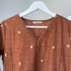 Almond Brown Mul Chanderi Set