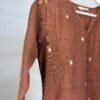 Almond Brown Mul Chanderi Set