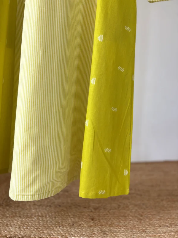 Neon Stripes Panel Kurta Set