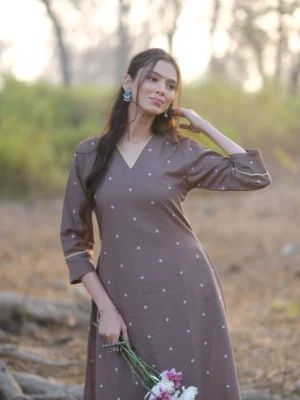 Greyish Brown Co-ord Set