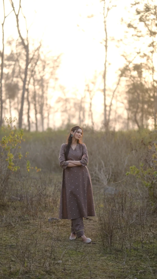 Greyish Brown Co-ord Set