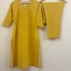 Yellow Lurex Kurta Set