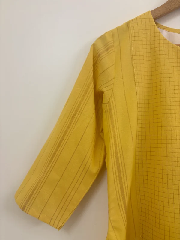 Yellow Lurex Kurta Set