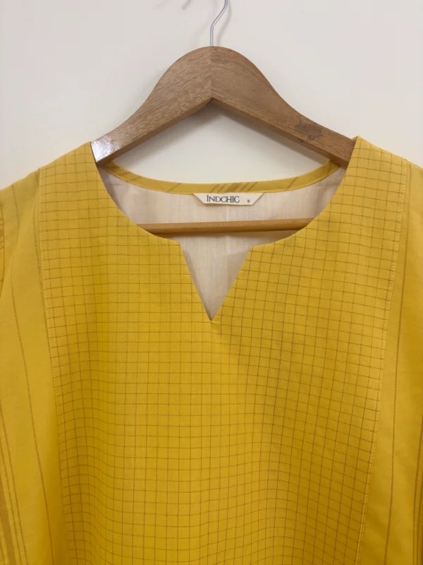 Yellow Lurex Kurta Set
