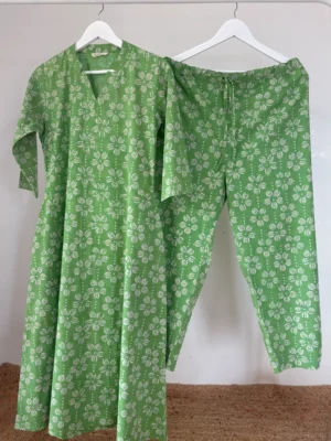 Lime Green HandBlock Printed Co-ord Set