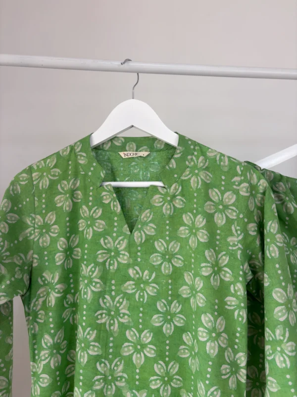 Lime Green HandBlock Printed Co-ord Set