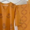 Mango Orange Handblock printed Suit Set