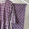 Violet Hand-block printed Kurta Set