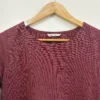 Berry Wine Striped Kurta Set