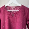 Wine Kurta Set