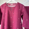 Wine Kurta Set