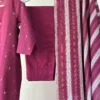 Wine Kurta Set