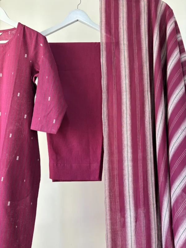 Wine Kurta Set