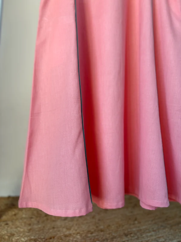 Peach set with kota dupatta