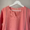 Peach set with kota dupatta