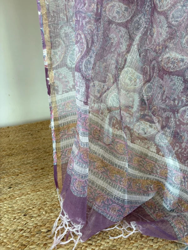 Lavender Mauve set with kota dupatta