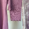Lavender Mauve set with kota dupatta