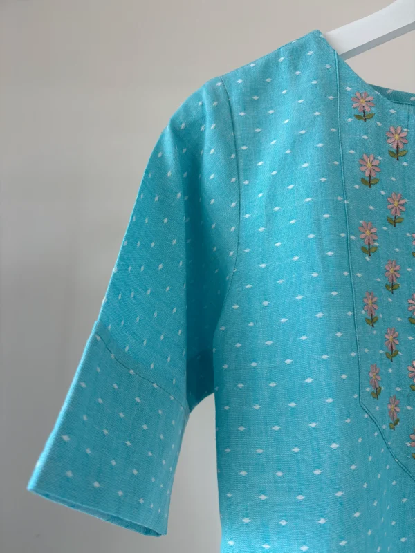 Dreamy Blue Embroidered Co-ord Set